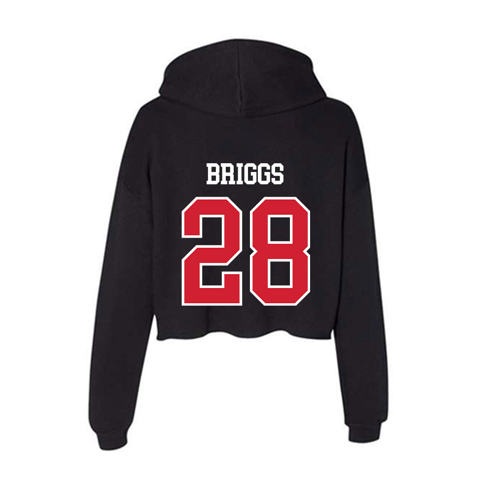 Fresno State - NCAA Football : Jomarion Briggs - Women's Crop Fleece Hoodie-1