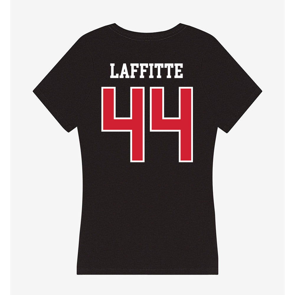 Fresno State - NCAA Football : Deijon Laffitte - Women's V-Neck T-Shirt-1