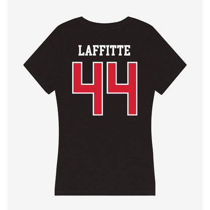 Fresno State - NCAA Football : Deijon Laffitte - Women's V-Neck T-Shirt-1