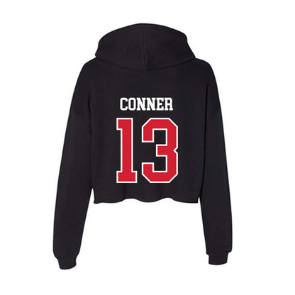 Fresno State - NCAA Women's Soccer : Kaitlyn Conner - Women's Crop Fleece Hooded Sweatshirt-1