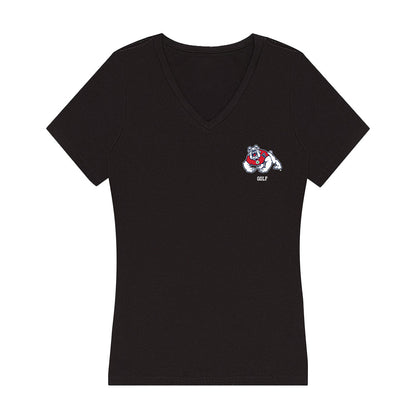 Fresno State - NCAA Men's Golf : Joseph Lloyd - Women's V-Neck T-Shirt-0
