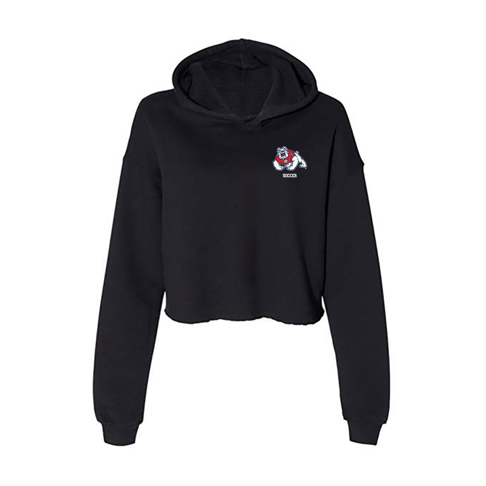 Fresno State - NCAA Women's Soccer : Daisy Torres - Women's Crop Fleece Hooded Sweatshirt-0