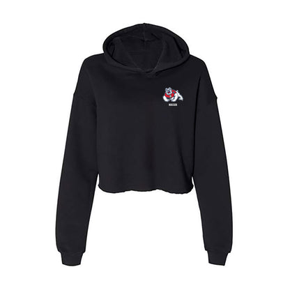 Fresno State - NCAA Women's Soccer : Daisy Torres - Women's Crop Fleece Hooded Sweatshirt-0