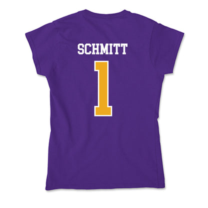 Northern Iowa - NCAA Men's Basketball : Cael Schmitt - Soft Style Women’s T-Shirt-1