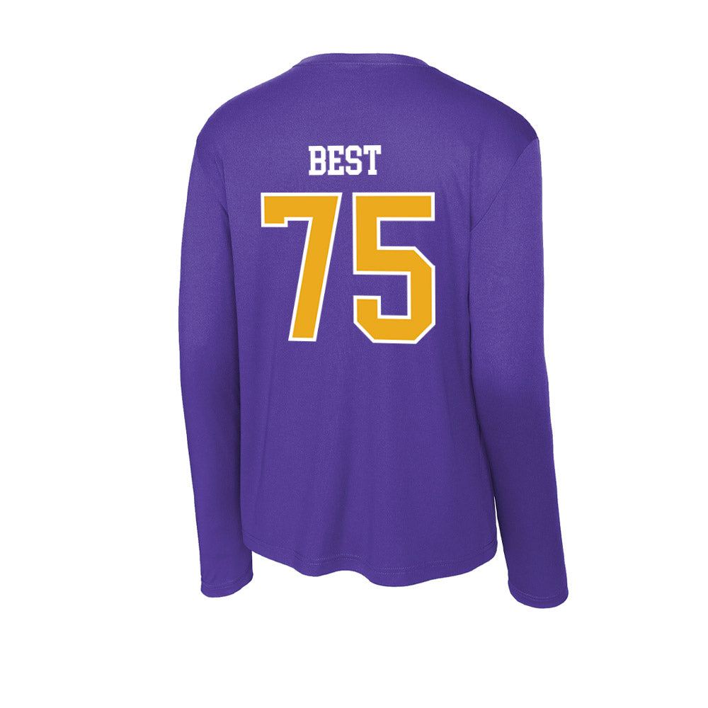 Northern Iowa - NCAA Football : Connor Best - Activewear Long Sleeve T-Shirt-1