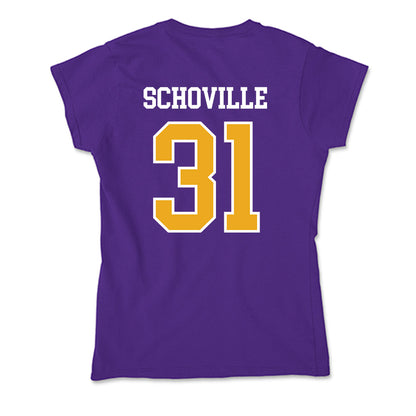 Northern Iowa - NCAA Football : Ethan Schoville - Soft Style Women’s T-Shirt-1