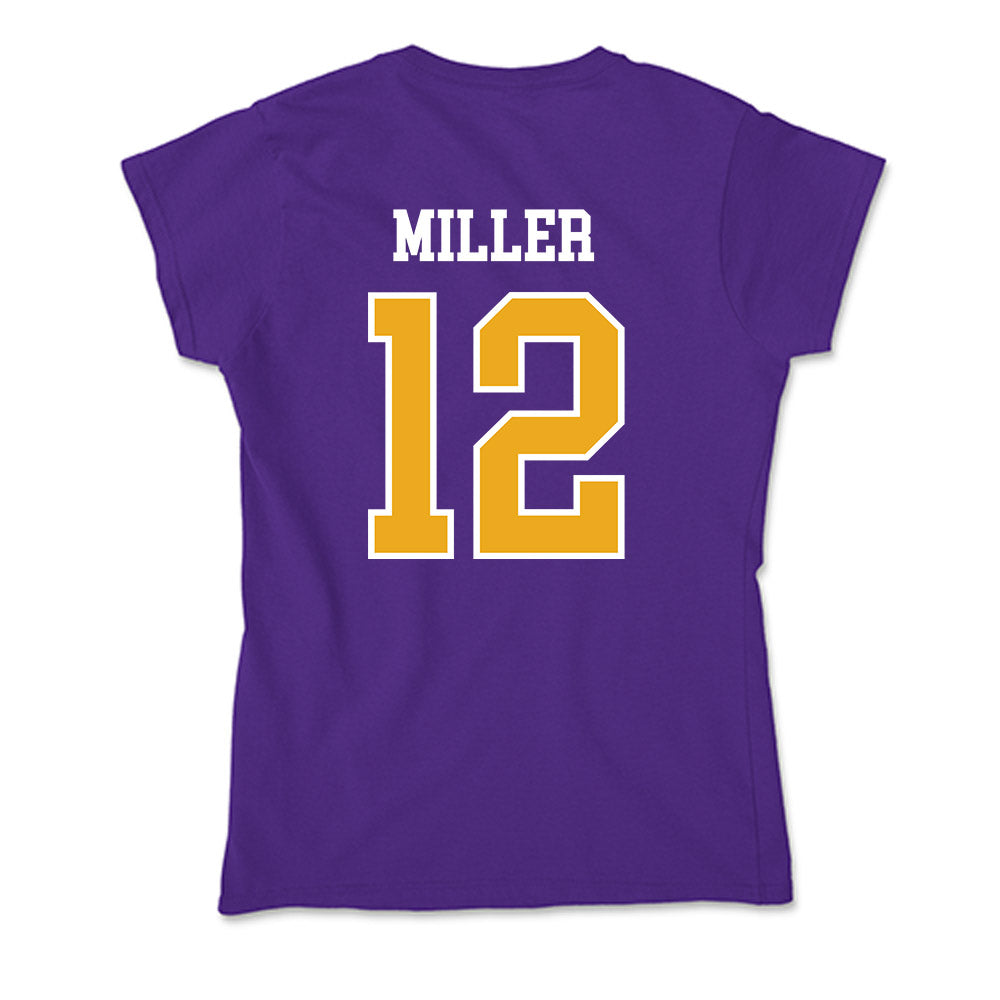 Northern Iowa - NCAA Men's Basketball : Charlie Miller - Soft Style Women’s T-Shirt-1