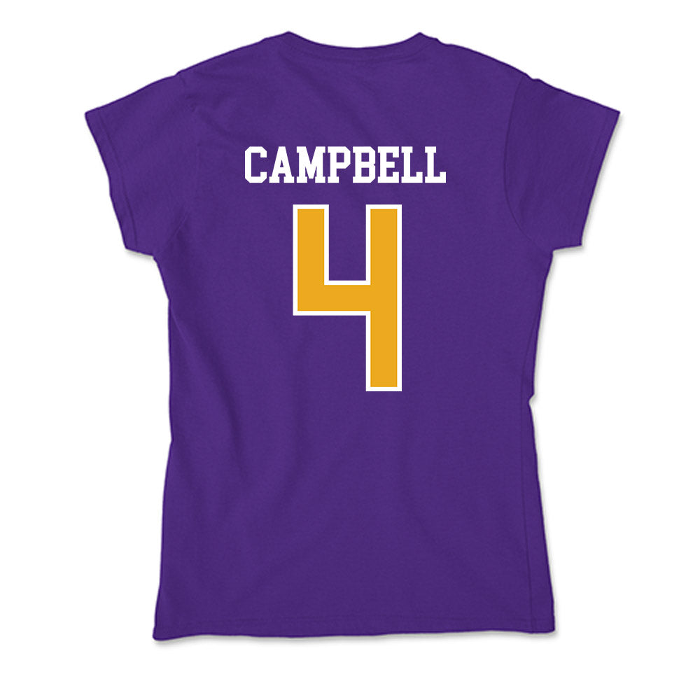 Northern Iowa - NCAA Men's Basketball : Trey Campbell - Soft Style Women’s T-Shirt-1