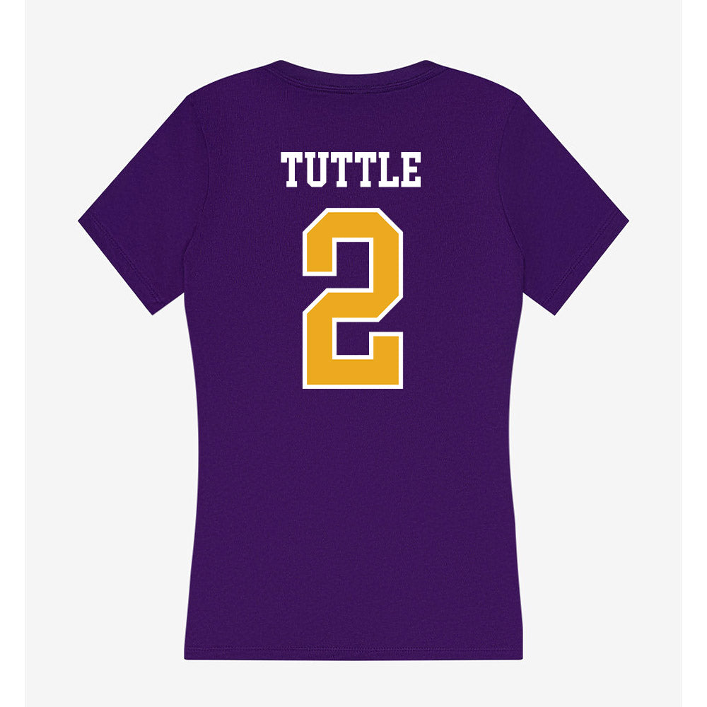 Northern Iowa - NCAA Women's Basketball : Abby Tuttle - Women's V-Neck T-Shirt-1