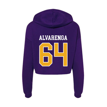 Northern Iowa - NCAA Football : Rico Alvarenga - Women's Crop Fleece Hooded Sweatshirt-1