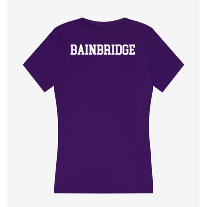 Northern Iowa - NCAA Men's Track & Field : Lincoln Bainbridge - Women's V-Neck T-Shirt-1