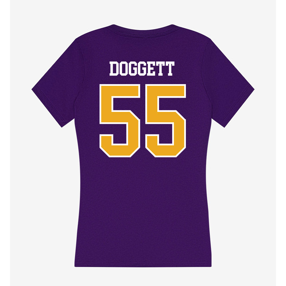 Northern Iowa - NCAA Football : Tate Doggett - Women's V-Neck T-Shirt-1