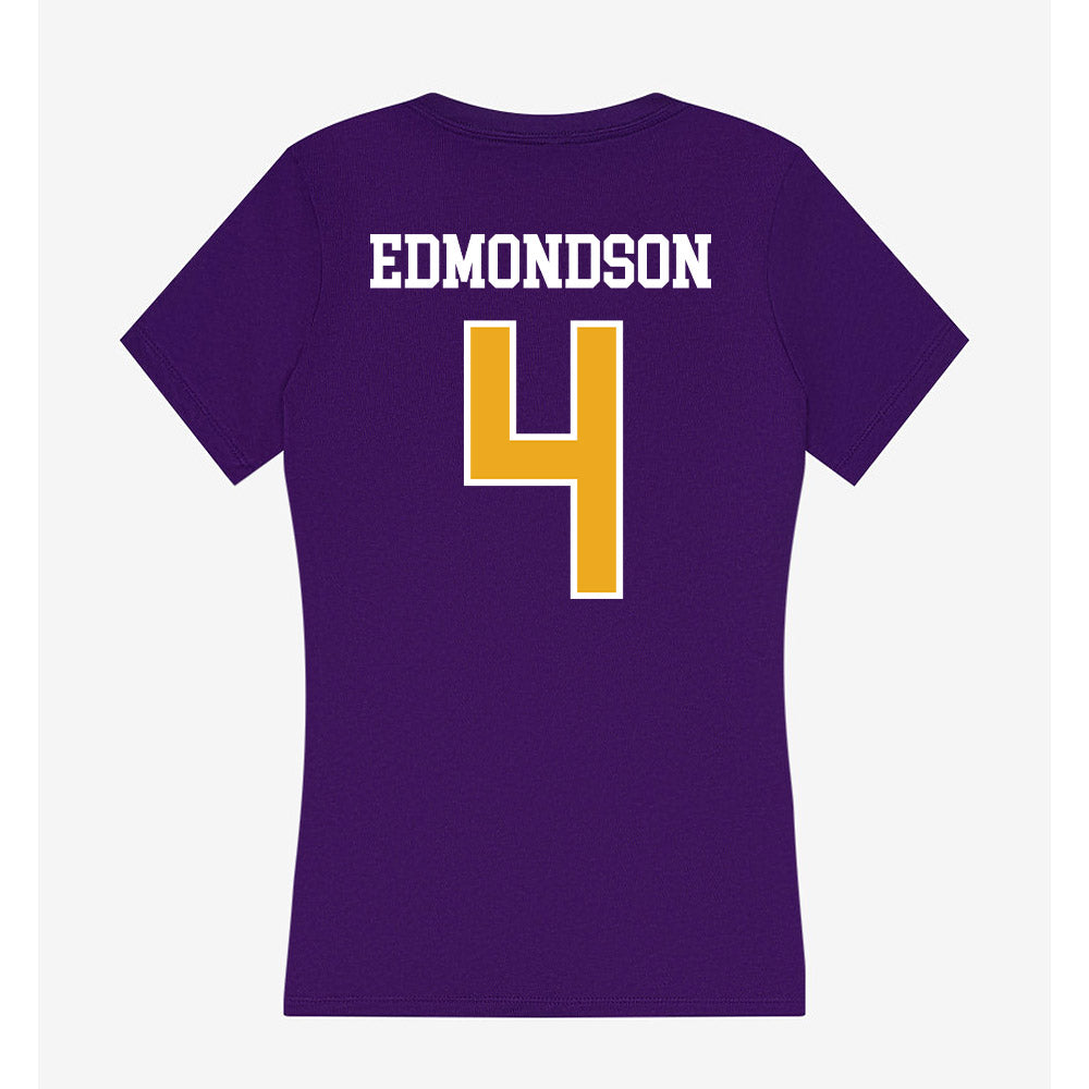 Northern Iowa - NCAA Women's Basketball : Virginia Edmondson - Women's V-Neck T-Shirt-1
