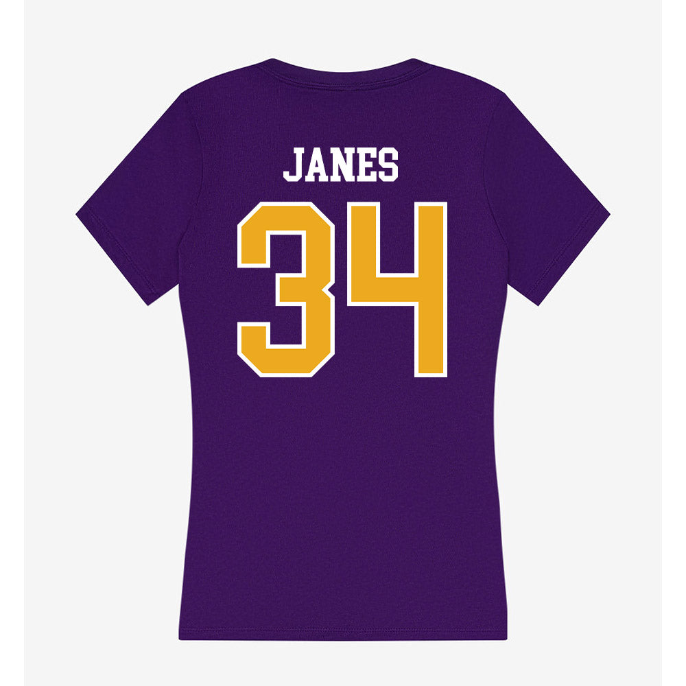 Northern Iowa - NCAA Women's Basketball : Kaylynn Janes - Women's V-Neck T-Shirt-1