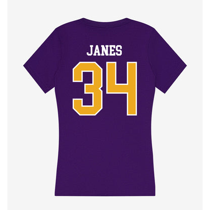 Northern Iowa - NCAA Women's Basketball : Kaylynn Janes - Women's V-Neck T-Shirt-1