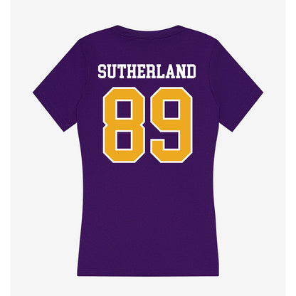 Northern Iowa - NCAA Football : Parker Sutherland - Women's V-Neck T-Shirt-1