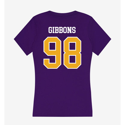 Northern Iowa - NCAA Football : Kolby Gibbons - Women's V-Neck T-Shirt-1
