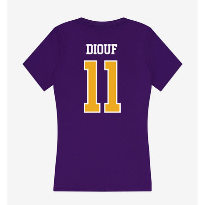 Northern Iowa - NCAA Men's Basketball : Ismael Diouf - Women's V-Neck T-Shirt-1