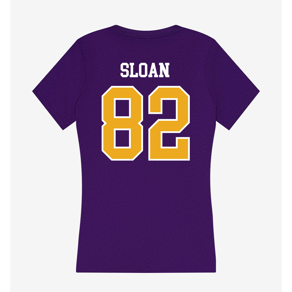 Northern Iowa - NCAA Football : Jamiir Sloan - Women's V-Neck T-Shirt-1