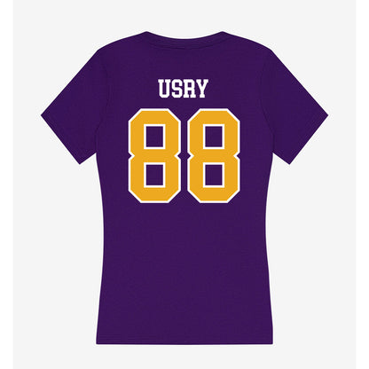 Northern Iowa - NCAA Football : Leyton Usry - Women's V-Neck T-Shirt-1