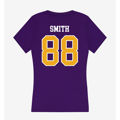 Northern Iowa - NCAA Football : Cedar Smith - Women's V-Neck T-Shirt-1