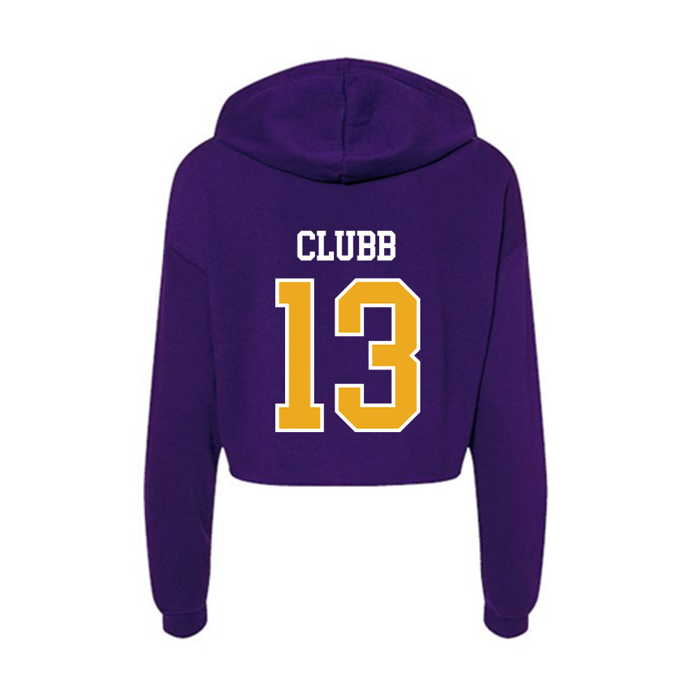 Northern Iowa - NCAA Women's Volleyball : Calia Clubb - Women's Crop Fleece Hoodie-1