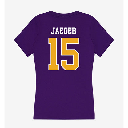 Northern Iowa - NCAA Women's Basketball : Elise Jaeger - Women's V-Neck T-Shirt-1
