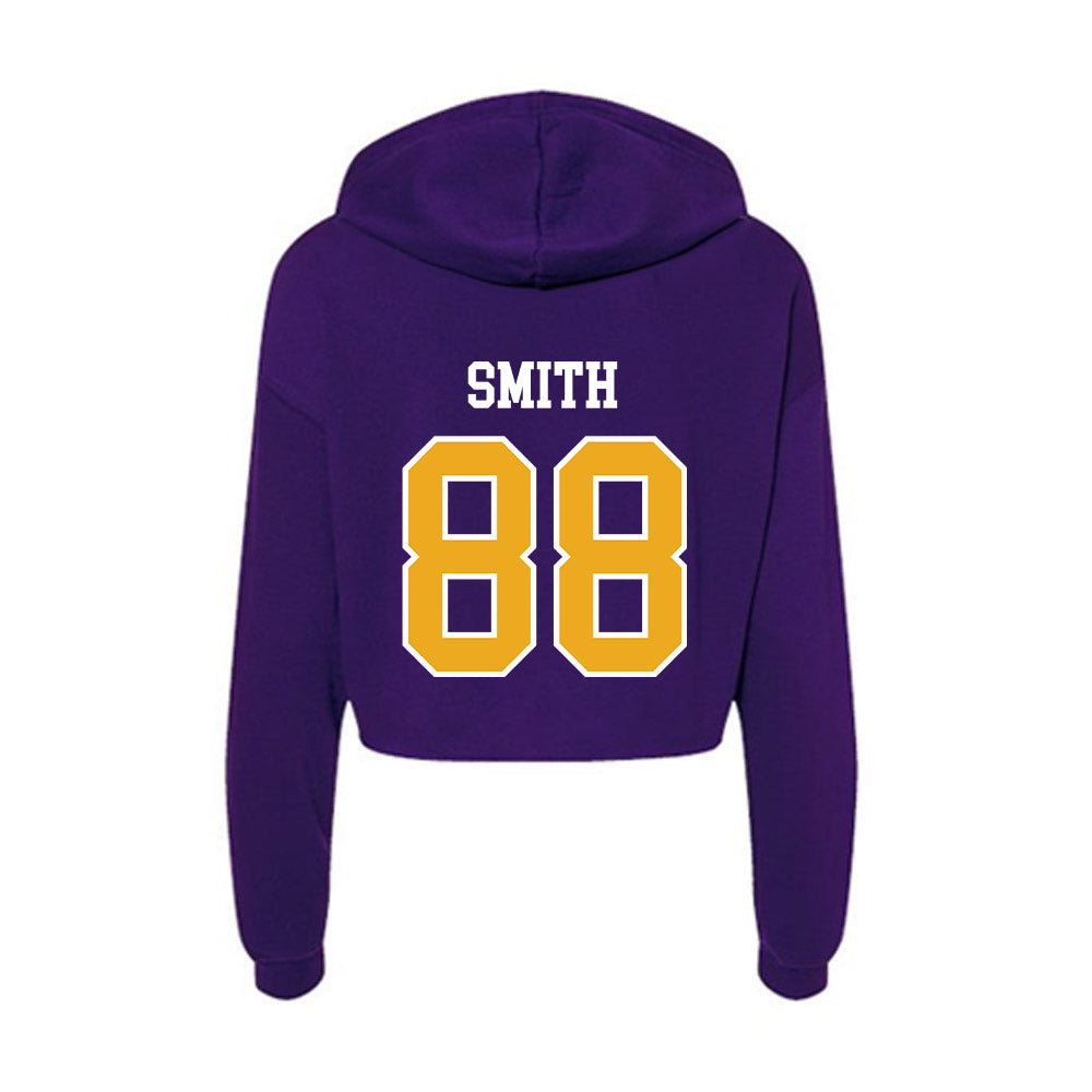 Northern Iowa - NCAA Football : Cedar Smith - Women's Crop Fleece Hoodie-1