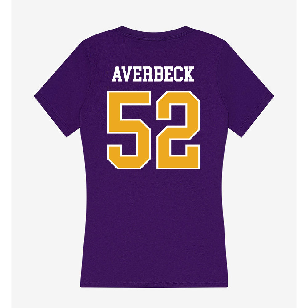 Northern Iowa - NCAA Football : Gavin Averbeck - Women's V-Neck T-Shirt-1