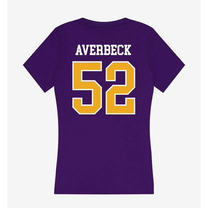 Northern Iowa - NCAA Football : Gavin Averbeck - Women's V-Neck T-Shirt-1