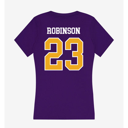 Northern Iowa - NCAA Women's Basketball : Bri Robinson - Women's V-Neck T-Shirt-1