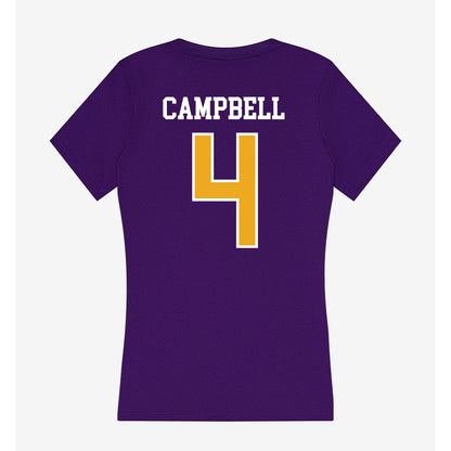 Northern Iowa - NCAA Men's Basketball : Trey Campbell - Women's V-Neck T-Shirt-1