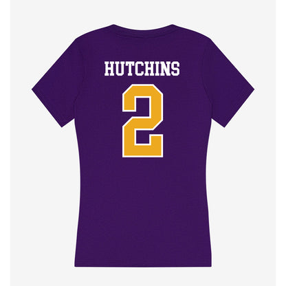 Northern Iowa - NCAA Men's Basketball : Geon Hutchins - Women's V-Neck T-Shirt-1