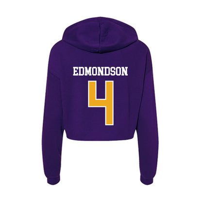 Northern Iowa - NCAA Women's Basketball : Virginia Edmondson - Women's Crop Fleece Hoodie-1