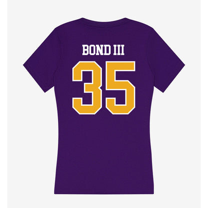 Northern Iowa - NCAA Men's Basketball : Leon Bond III - Women's V-Neck T-Shirt-1