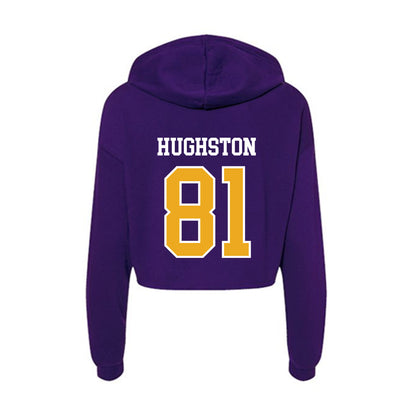 Northern Iowa - NCAA Football : Briggs Hughston - Women's Crop Fleece Hoodie-1