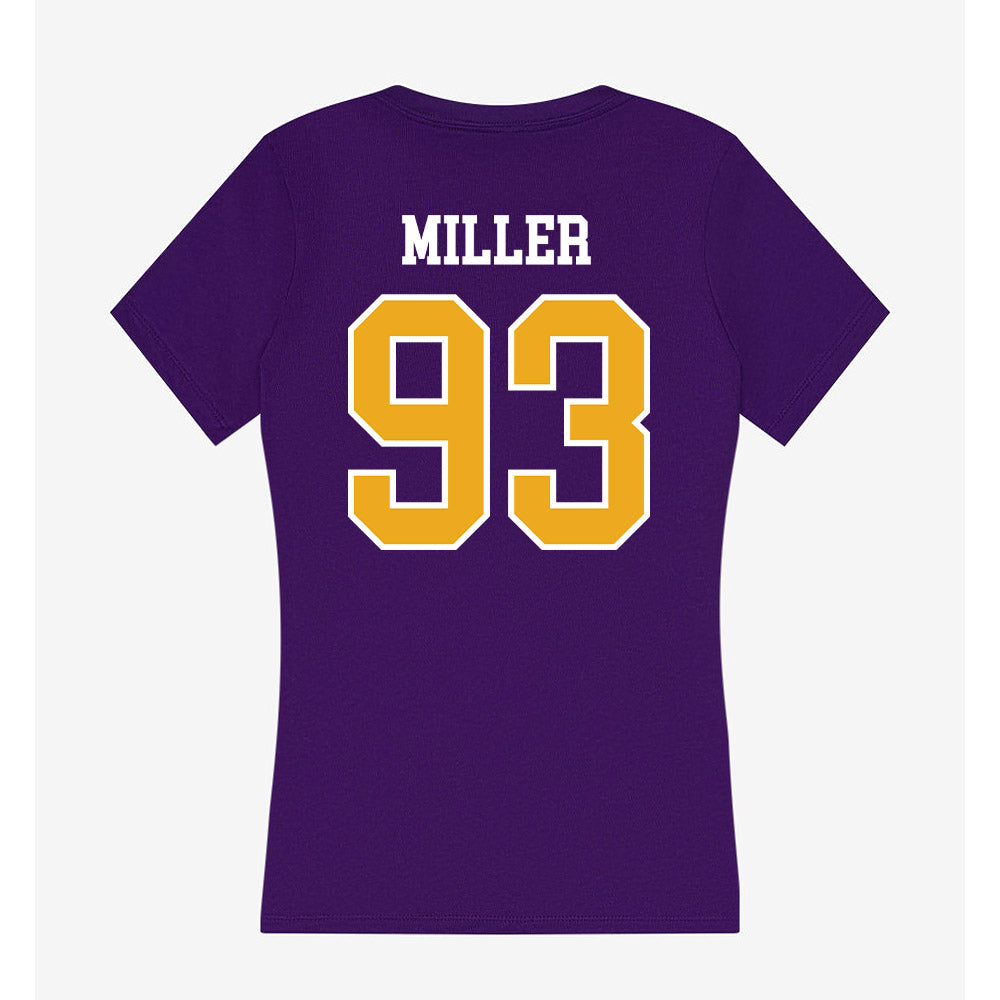 Northern Iowa - NCAA Football : Aidan Miller - Women's V-Neck T-Shirt-1