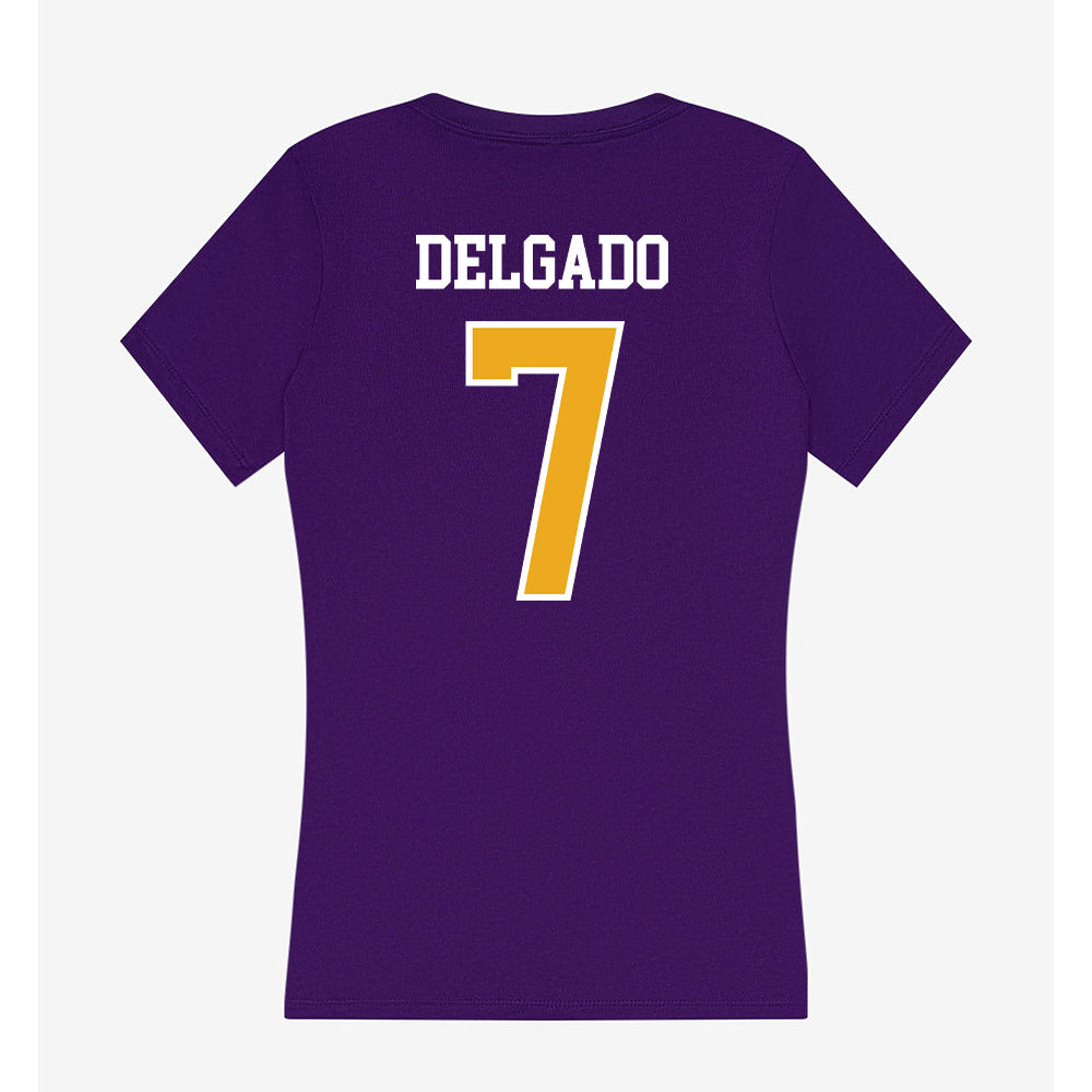 Northern Iowa - NCAA Women's Soccer : Torie Delgado - Women's V-Neck T-Shirt-1