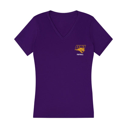 Northern Iowa - NCAA Football : Leyton Usry - Women's V-Neck T-Shirt-0