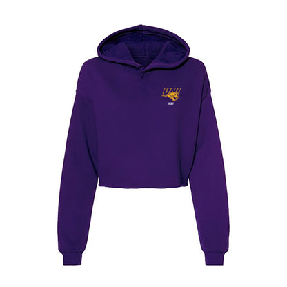 Northern Iowa - NCAA Women's Golf : Lauren Nuss - Women's Crop Fleece Hoodie-0