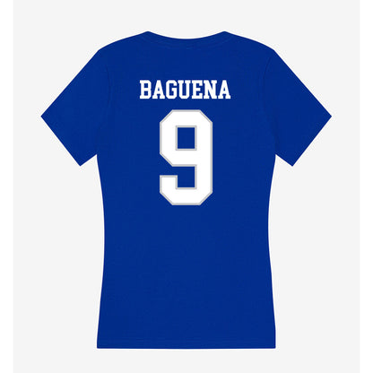 UNC Asheville - NCAA Men's Soccer : Sergio Baguena - Women's V-Neck T-Shirt-1