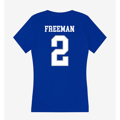UNC Asheville - NCAA Women's Basketball : Jamaria Freeman - Women's V-Neck T-Shirt-1