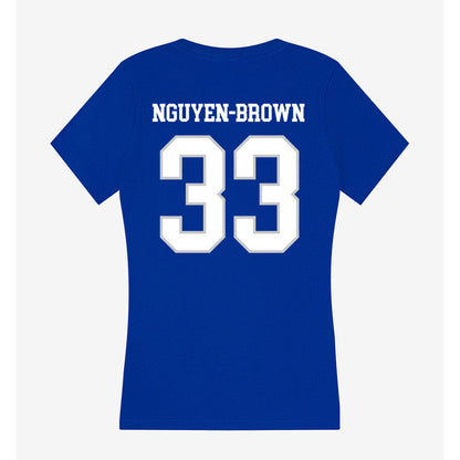 UNC Asheville - NCAA Baseball : Daylinh Nguyen-Brown - Women's V-Neck T-Shirt-1