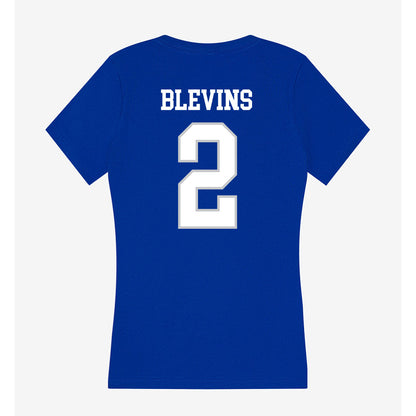 UNC Asheville - NCAA Women's Volleyball : Jessy Blevins - Women's V-Neck T-Shirt-1