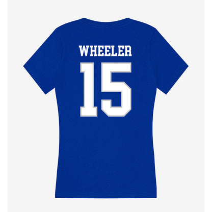 UNC Asheville - NCAA Women's Soccer : Karys Wheeler - Women's V-Neck T-Shirt-1