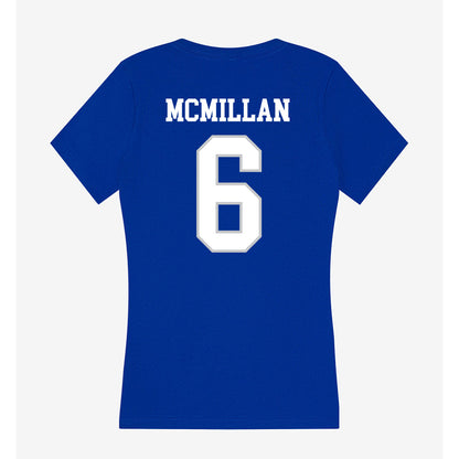 UNC Asheville - NCAA Women's Basketball : Kristen McMillan - Women's V-Neck T-Shirt-1