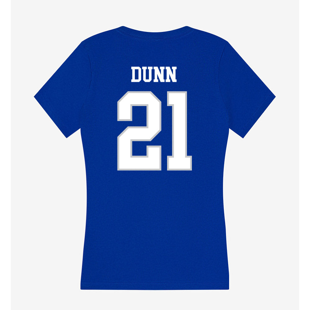 UNC Asheville - NCAA Women's Volleyball : Devyn Dunn - Women's V-Neck T-Shirt-1