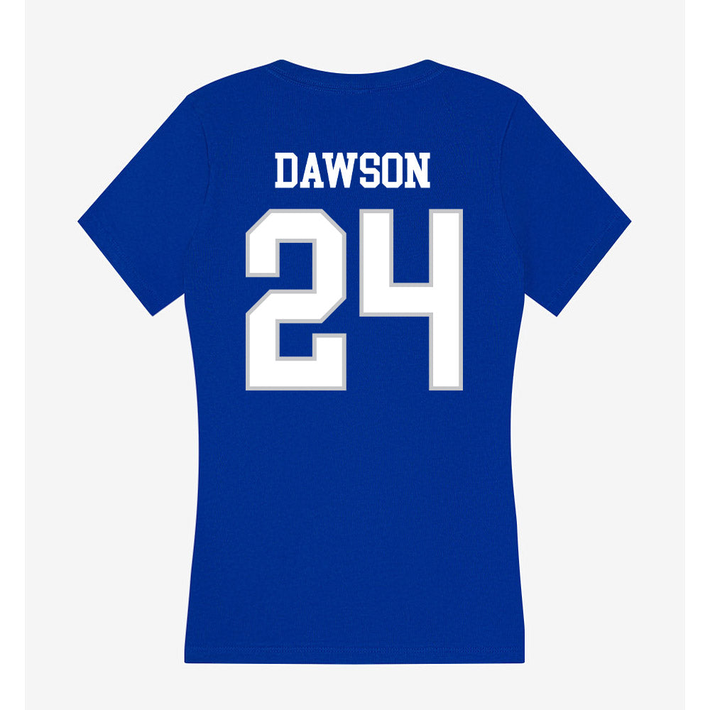 UNC Asheville - NCAA Women's Soccer : Maleigh Dawson - Women's V-Neck T-Shirt-1