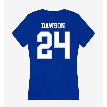UNC Asheville - NCAA Women's Soccer : Maleigh Dawson - Women's V-Neck T-Shirt-1