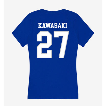 UNC Asheville - NCAA Women's Soccer : Nao Kawasaki - Women's V-Neck T-Shirt-1